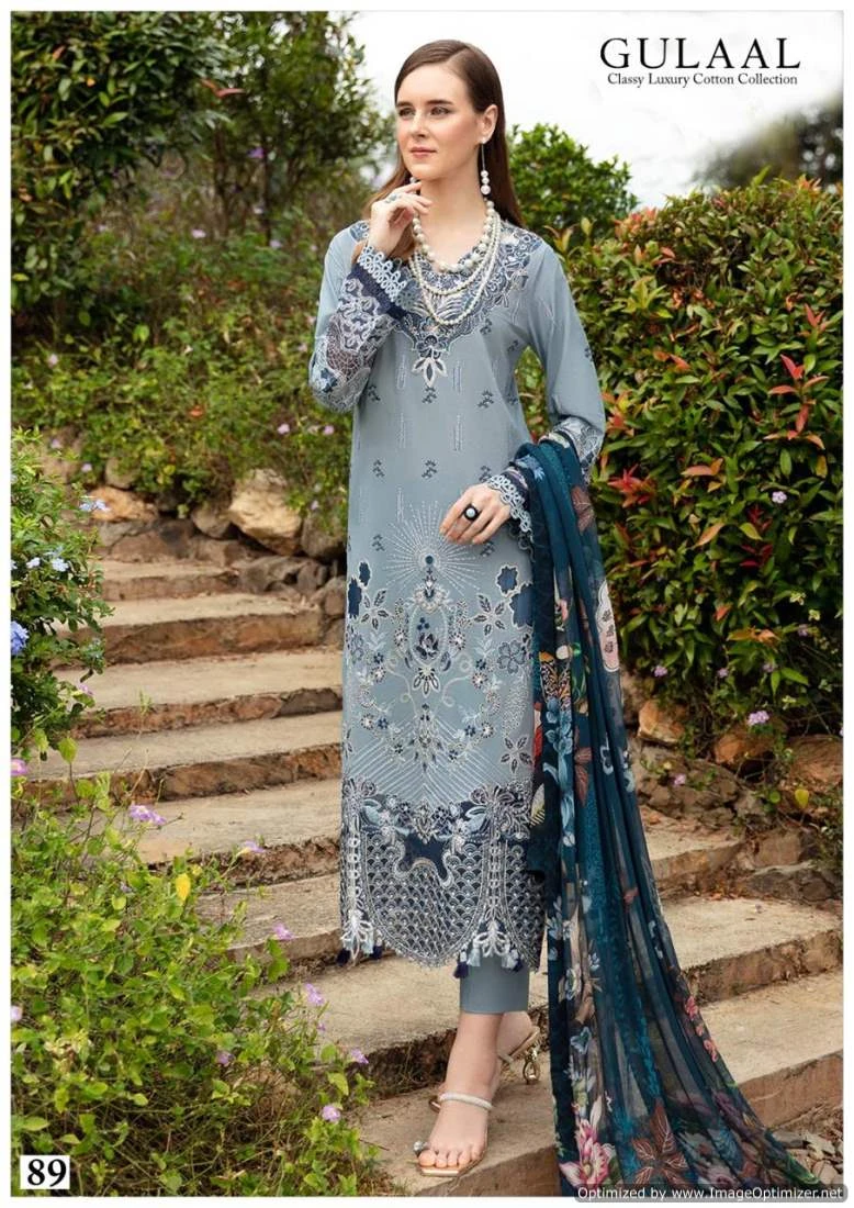 Gulaal Karachi Vol 9 Cotton Wholesale Pakistani Salwar Suit Catalog — Wholesale Salwar Suits, MPA wholesale from Surat - Gallery Image 3